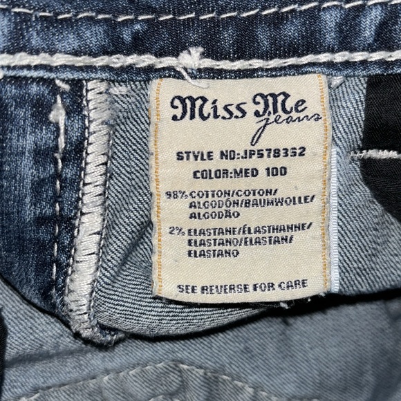 Miss Me Fleur De Lis Skinny Denim, Size 28 - Picture 14 of 16